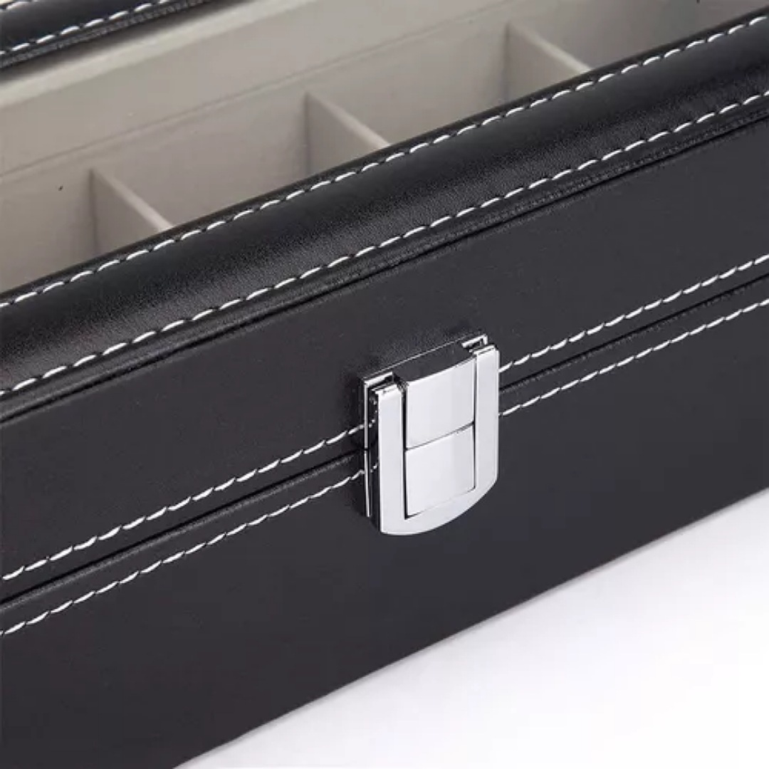 Estuche Para Relojes Exhibidor Con Almohadillas 6 Espacios