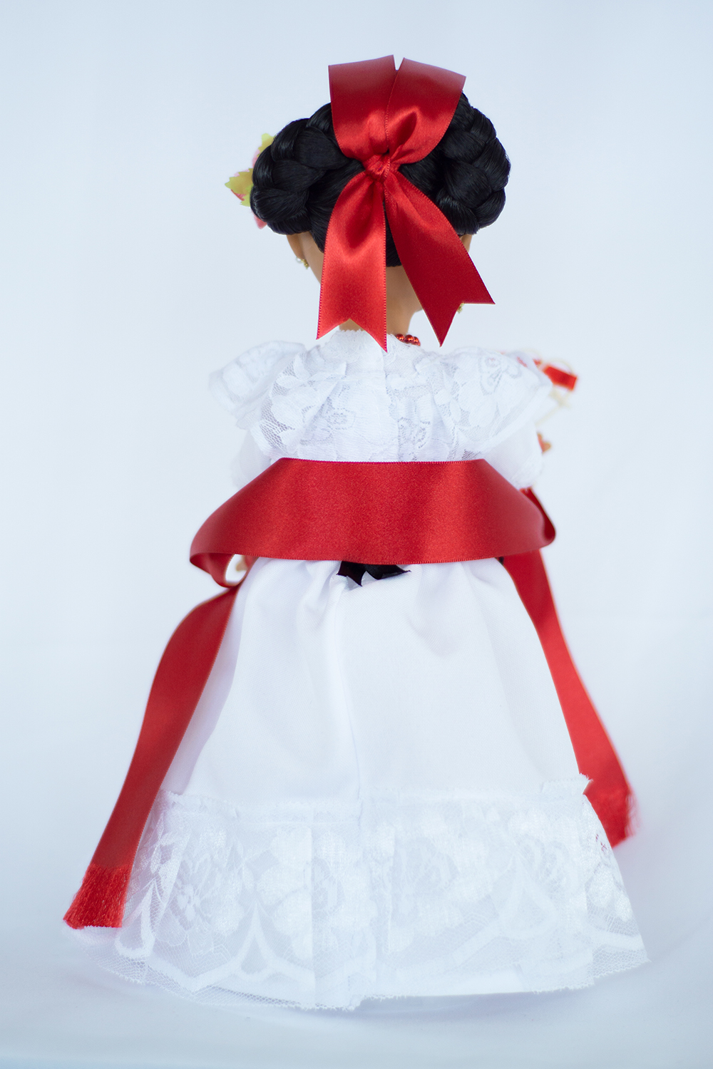 Eulalia Colecciones- Muñeca Mexicana Modelo Veracruz. Pieza de colección de 38 cm. Hecha a Mano. Creación Original, variedad de colores en telas, detalles y accesorios.