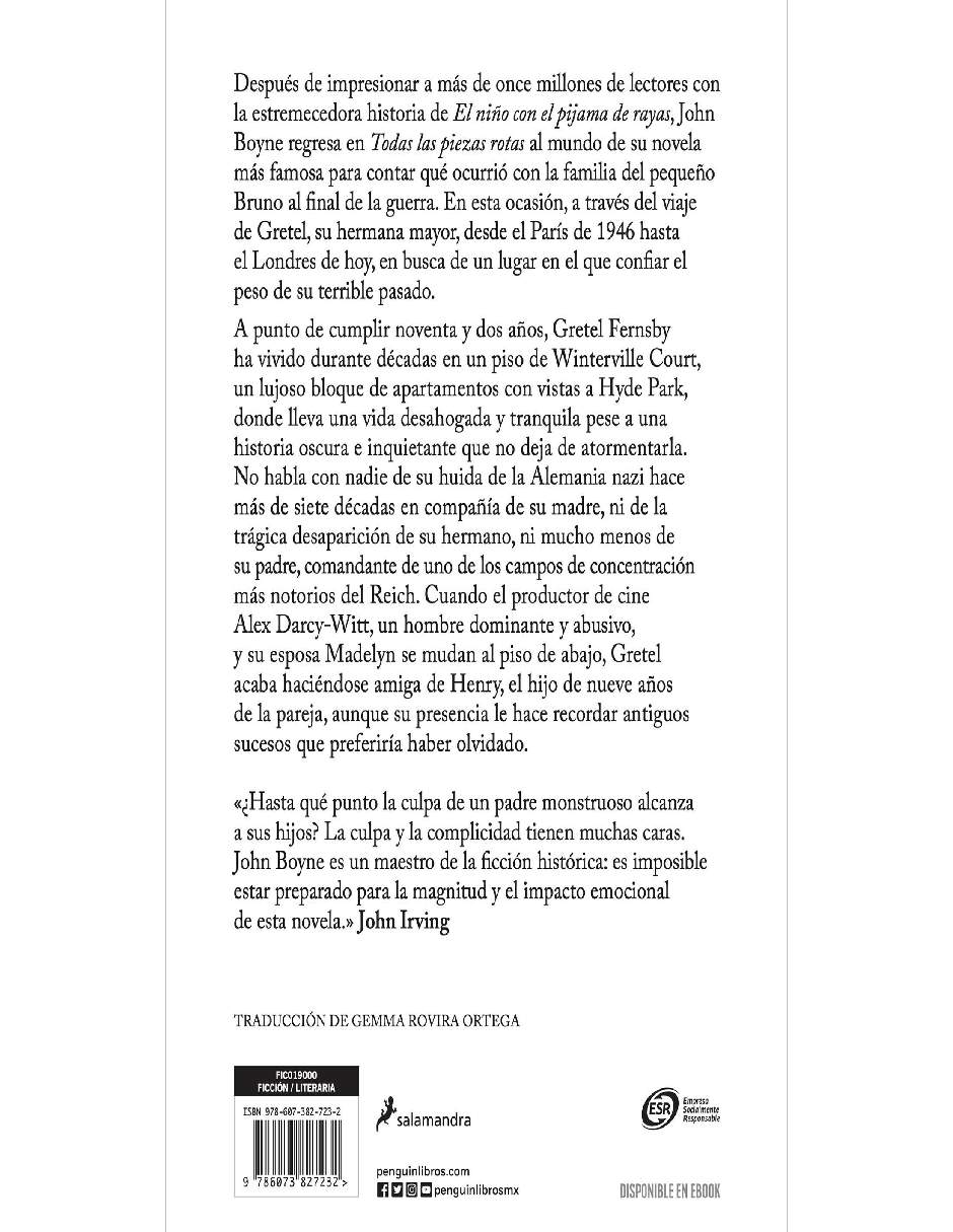 Todas las piezas rotas de John Boyne