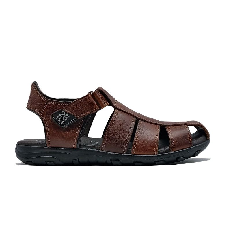 Huarache 20hrs 405 Café Hombre Sandalia 100% Piel Memory Foam Calor Playa