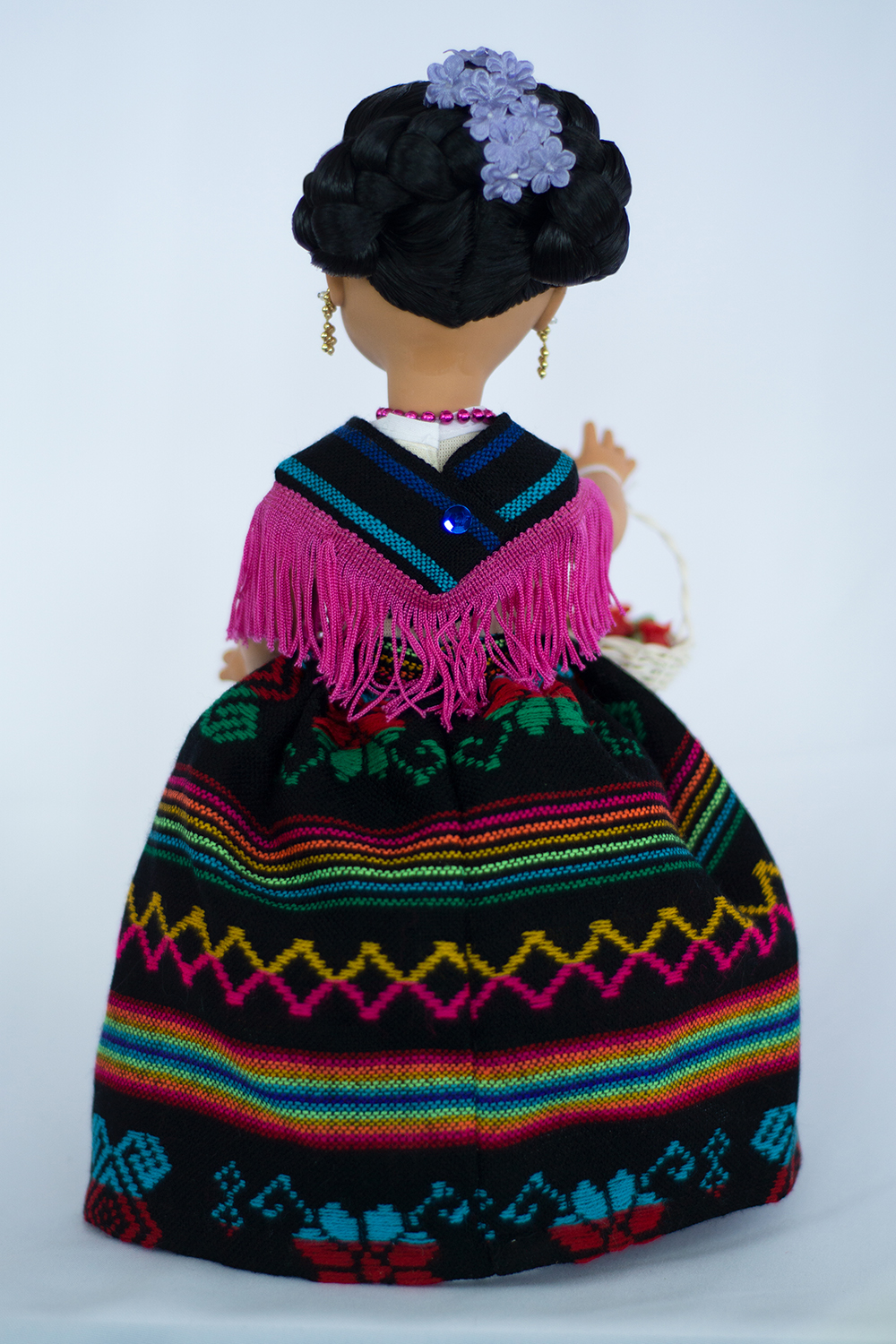 Eulalia Colecciones- Muñeca Mexicana Modelo Querétaro. Pieza de colección de 38 cm. Hecha a Mano. Creación Original, variedad de colores en telas, detalles y accesorios .