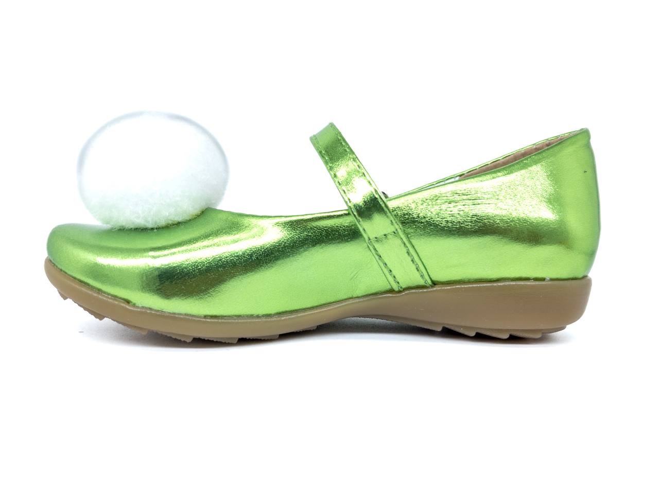 Zapato Niña Campanita Zapatillas Princesas 07-VC Verde Metálico