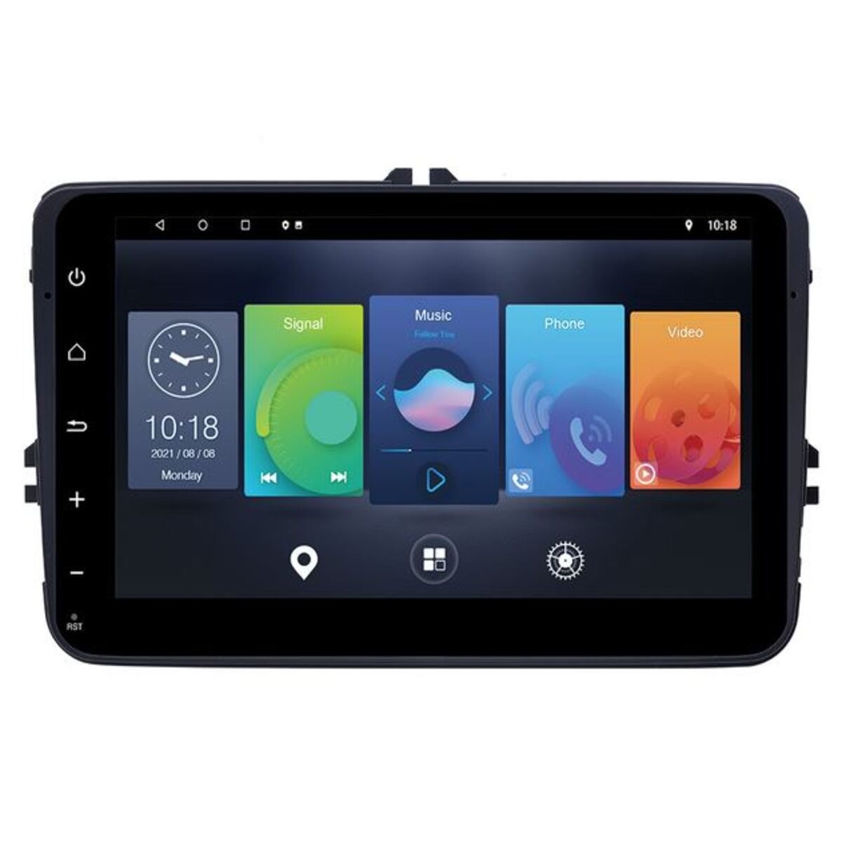 Pantalla para Volkswagen con Sistema Operativo Android 10 MP5 BT USB WIFI GPS Pantalla Táctil 8
