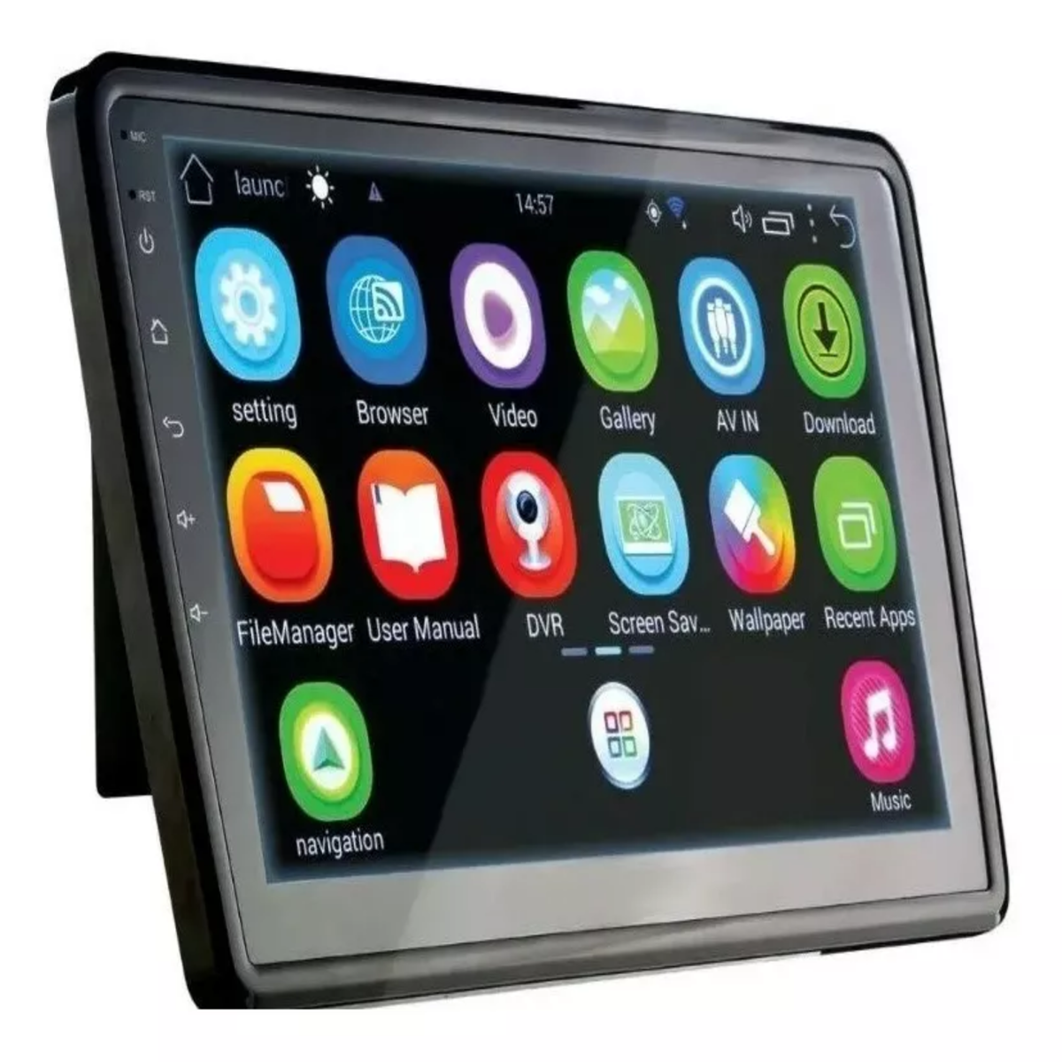 Autoestereo Doble DIN con Pantalla 10" Motorizado Android y WIFI