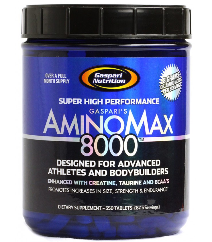 Aminoacidos Amino Max 8000 Gaspari (325 tabs).