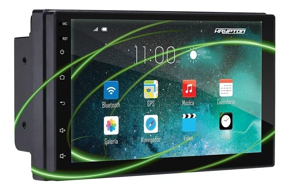 Pantalla para Auto 7 Sistema Operativo Android 9 16 GB MP4 MP3 USB SD BT