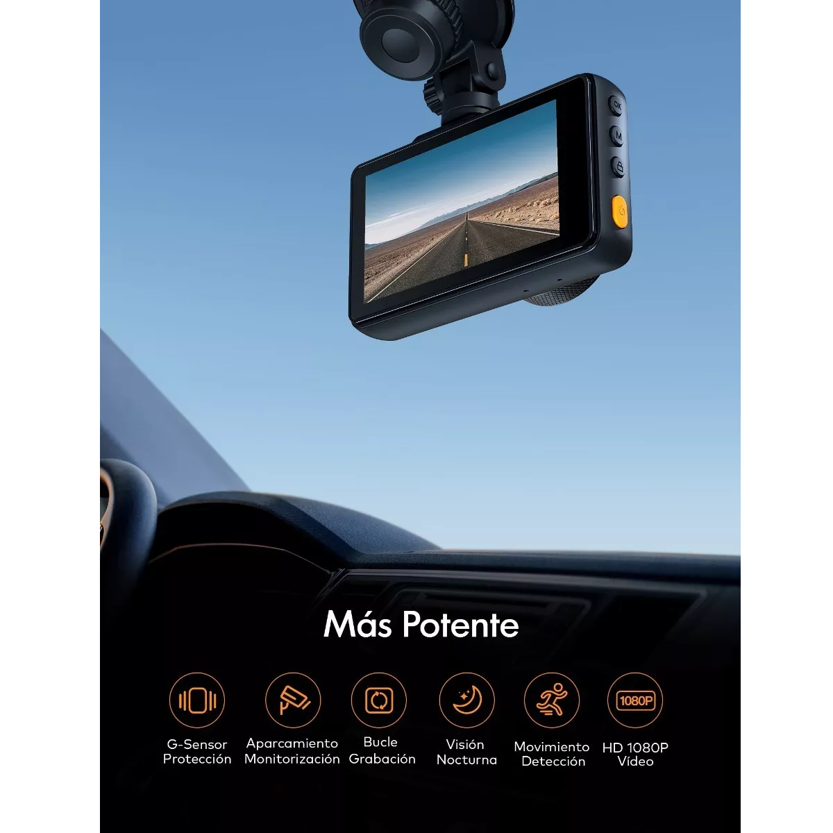 CÁMARA PARA COCHE FULL HD 1080P G-SENSOR DETECCIÓN DE MOVIMIENTO