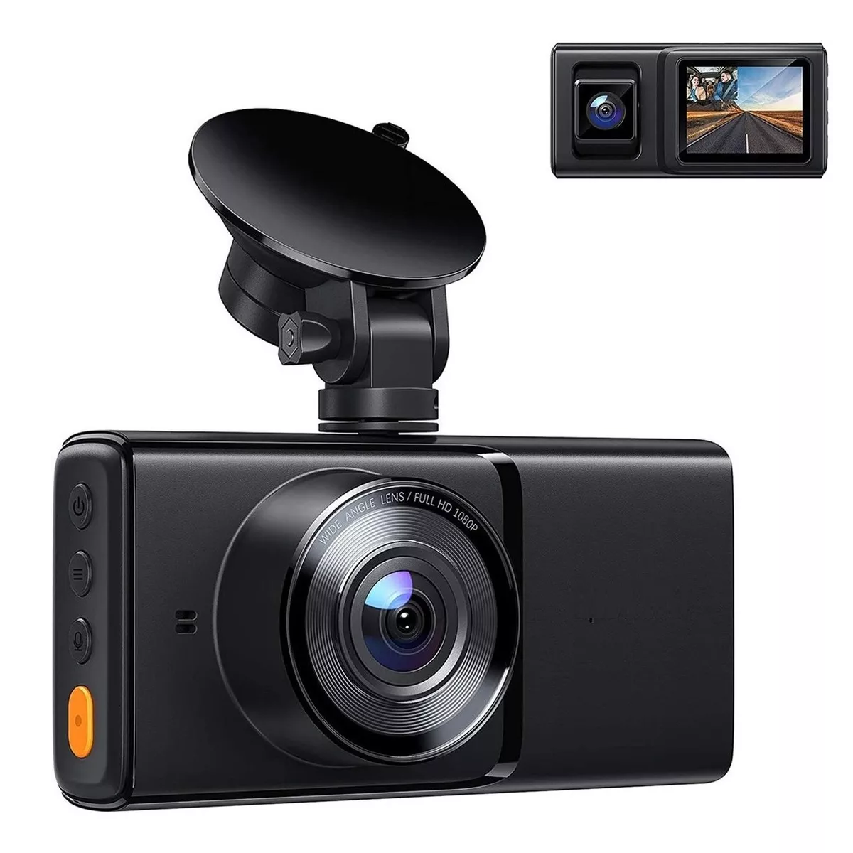 Doble Cámara Para Carro 1080p Hd Frente E Interior