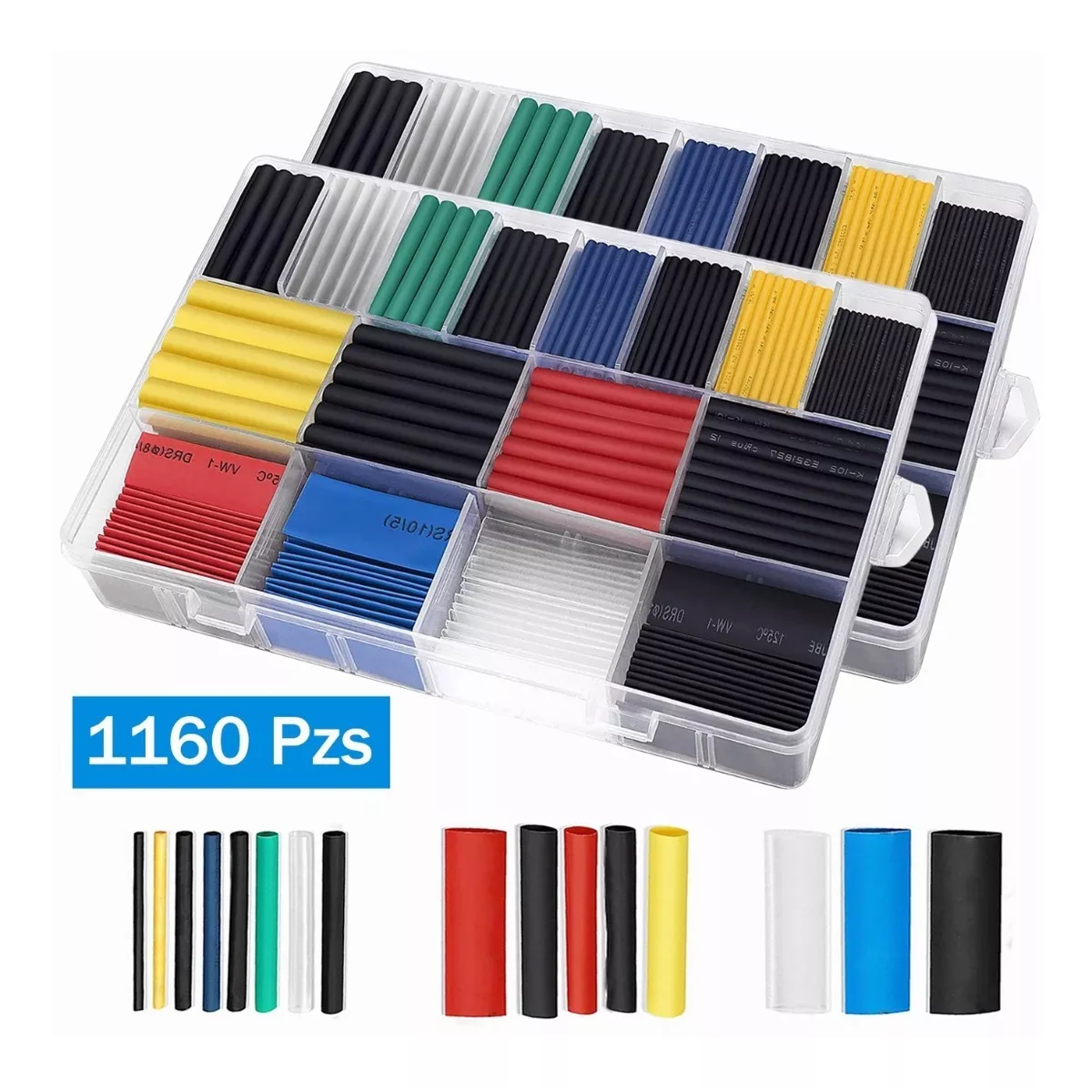 Kit Tubo Termorretráctil Empalme Aislamiento 1160pzs