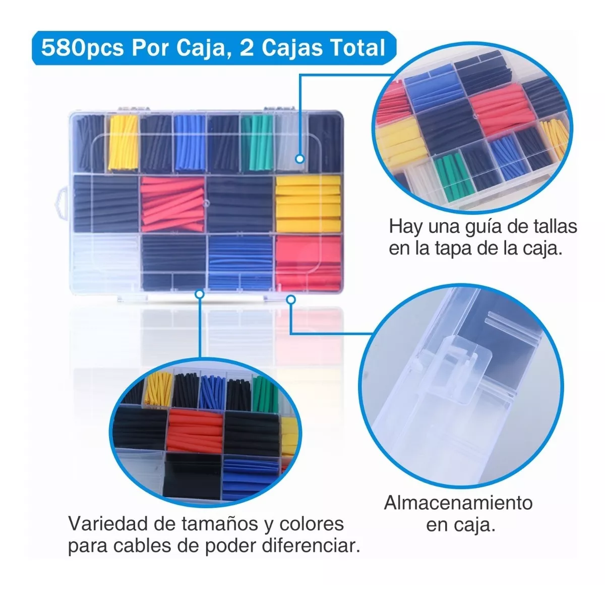 Kit Tubo Termorretráctil Empalme Aislamiento 1160pzs