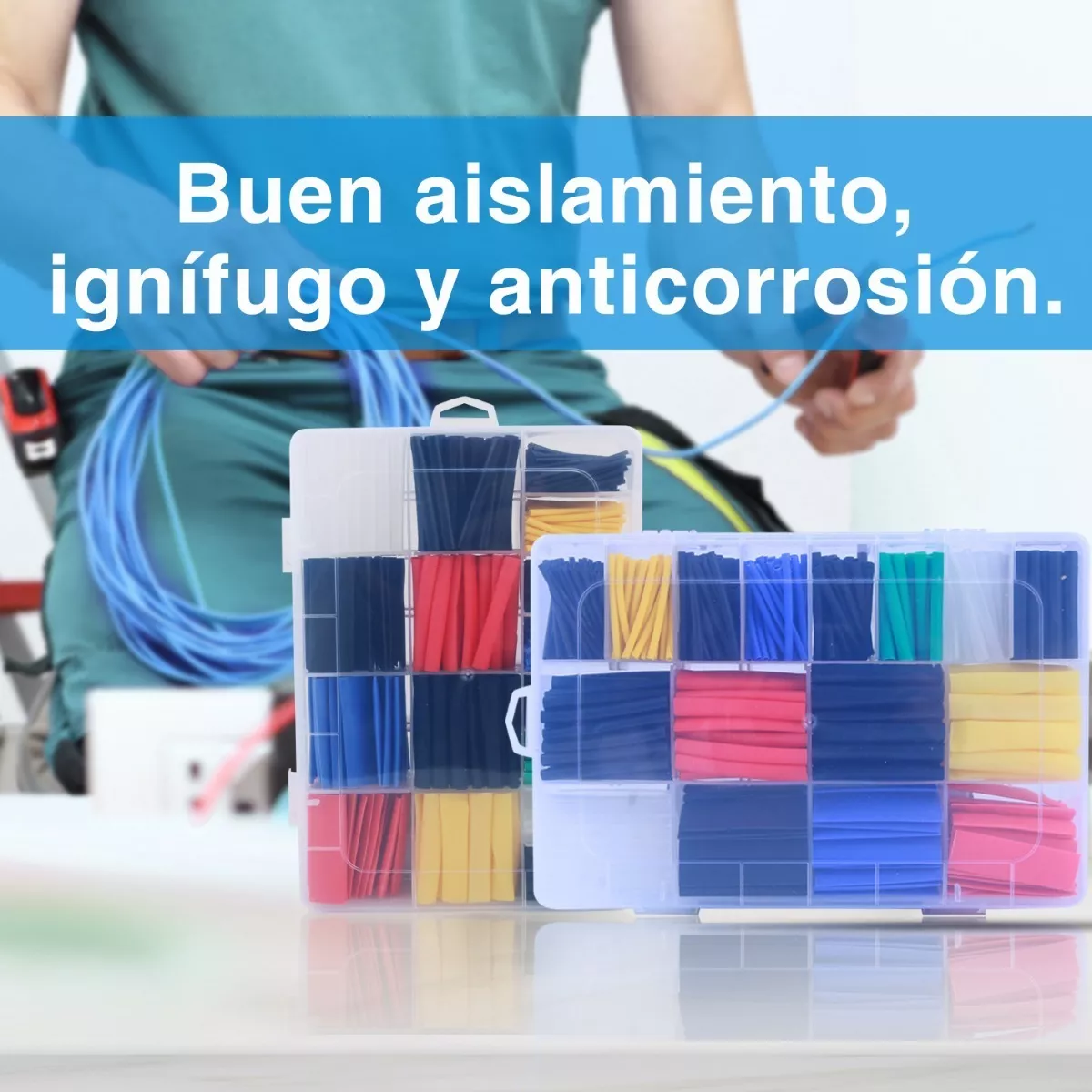 Kit Tubo Termorretráctil Empalme Aislamiento 1160pzs