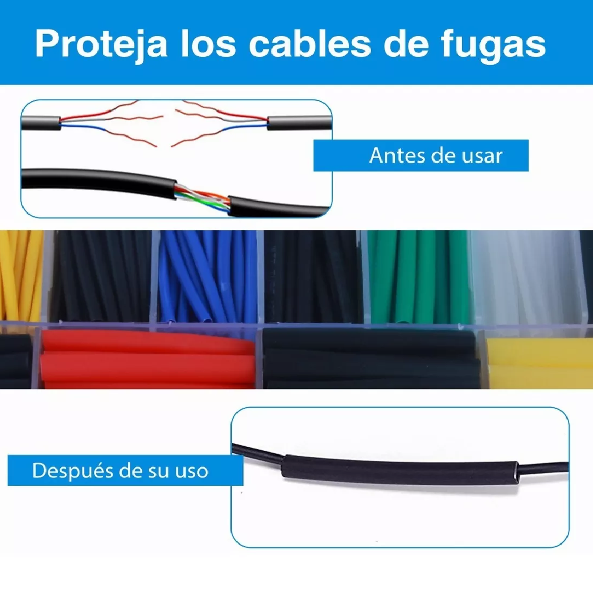 Kit Tubo Termorretráctil Empalme Aislamiento 1160pzs