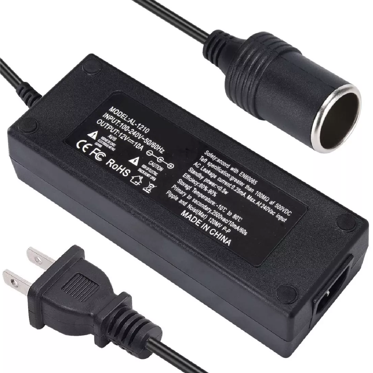 Adaptador Convertidor Corriente 110v A 12v Encendedor Coche