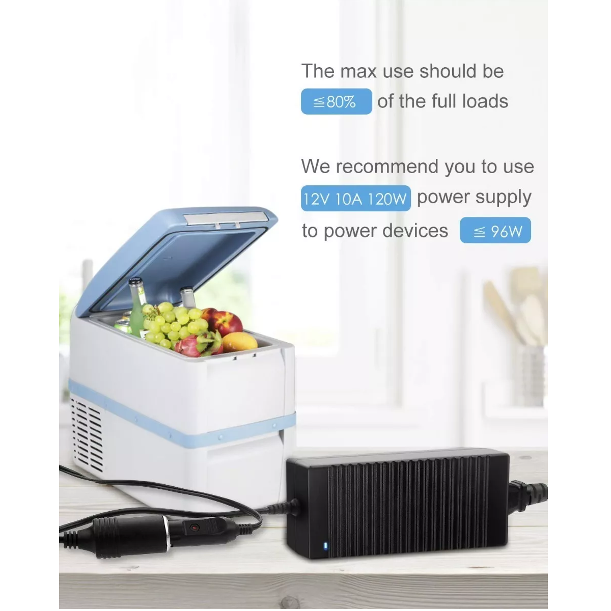 Adaptador Convertidor Corriente 110v A 12v Encendedor Coche