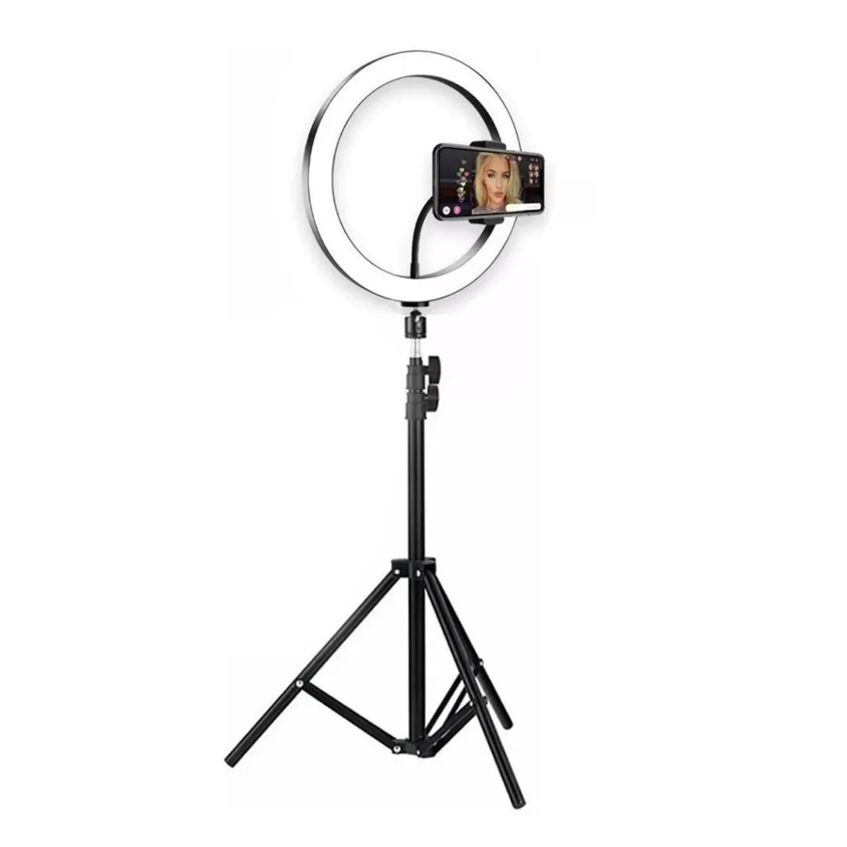 Lampara Aro De Luz Led De 10 Pulgadas Con Tripie Portatil