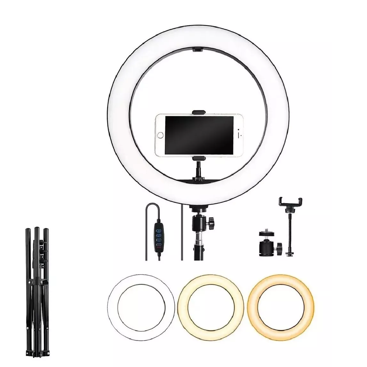 Lampara Aro De Luz Led De 10 Pulgadas Con Tripie Portatil