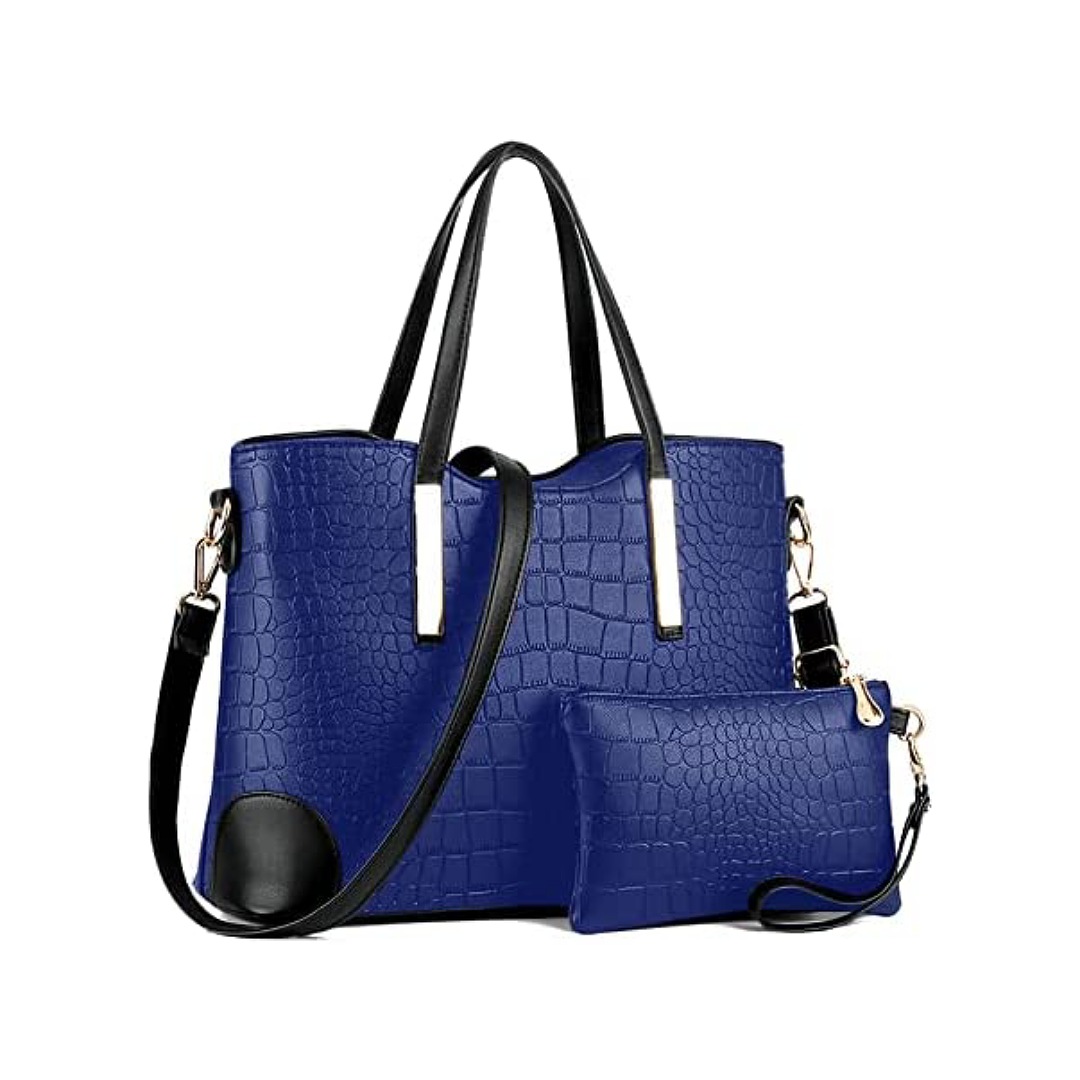 Bolsa Tote para Mujer con Compartimientos,2 Pcs Bolso de Mano de Moda, Bolsa para Mujer Múltiples Maneras de llevar,Gran Capacidad Bolsos de Hombro de Cuero PU, Casual,Elegante,Regalo para Mujer
