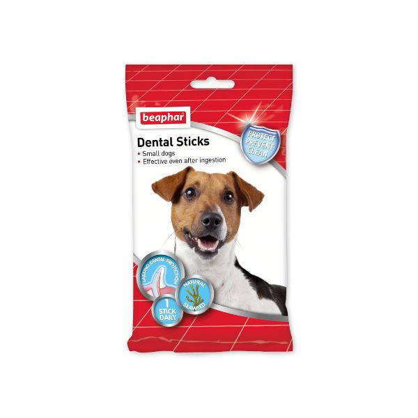 Premios Sticks Dentales Beaphar Perro Raza Chica. 7 Piezas.