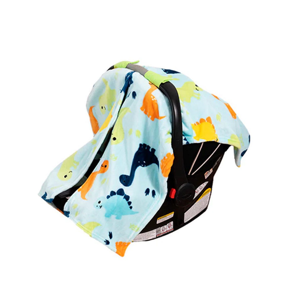 Cubre Portabebé Tela Adaptable Ultrasoft Dinos Chiquimundo