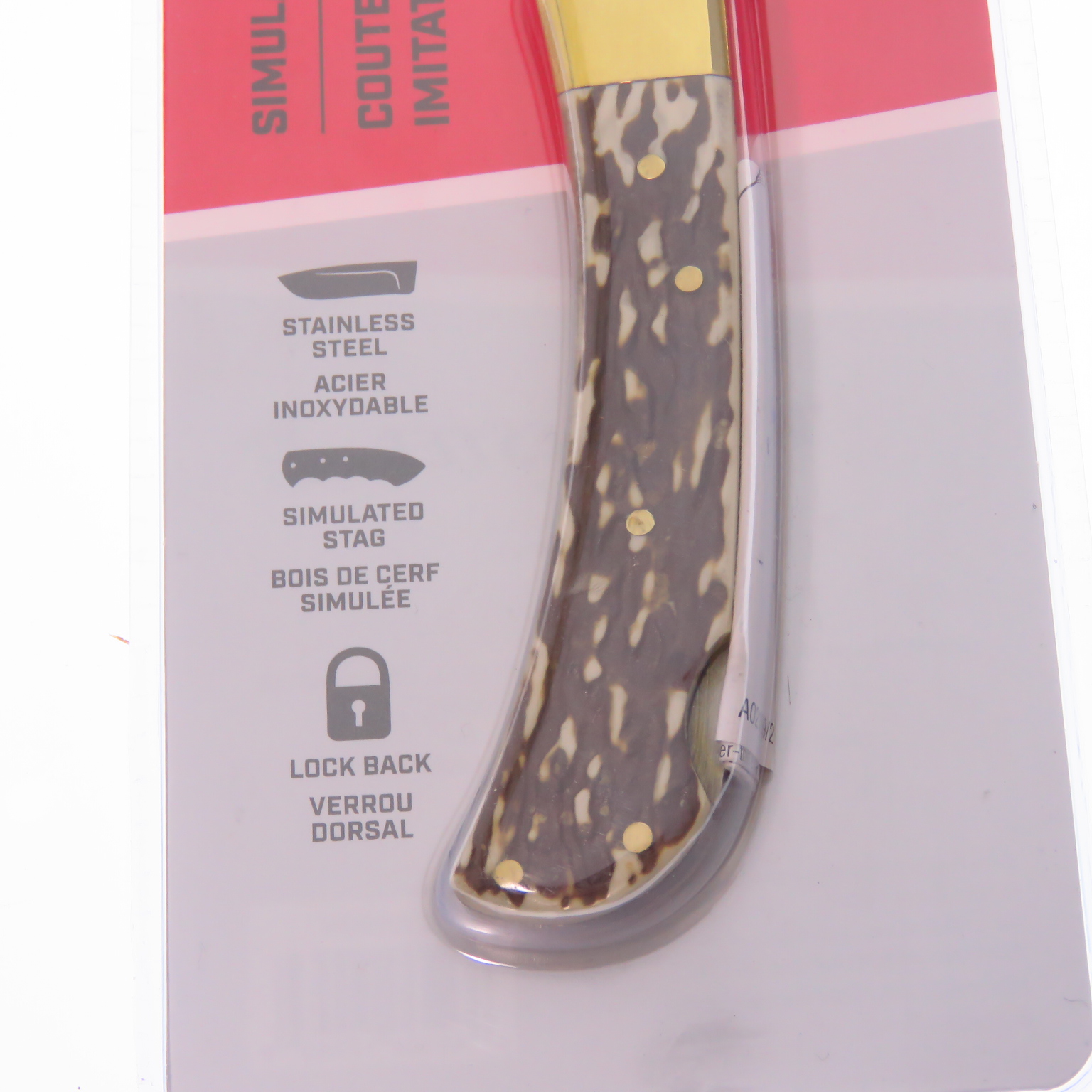 Wn6220080w Winchester Navaja Lockback Imitacion Asta.