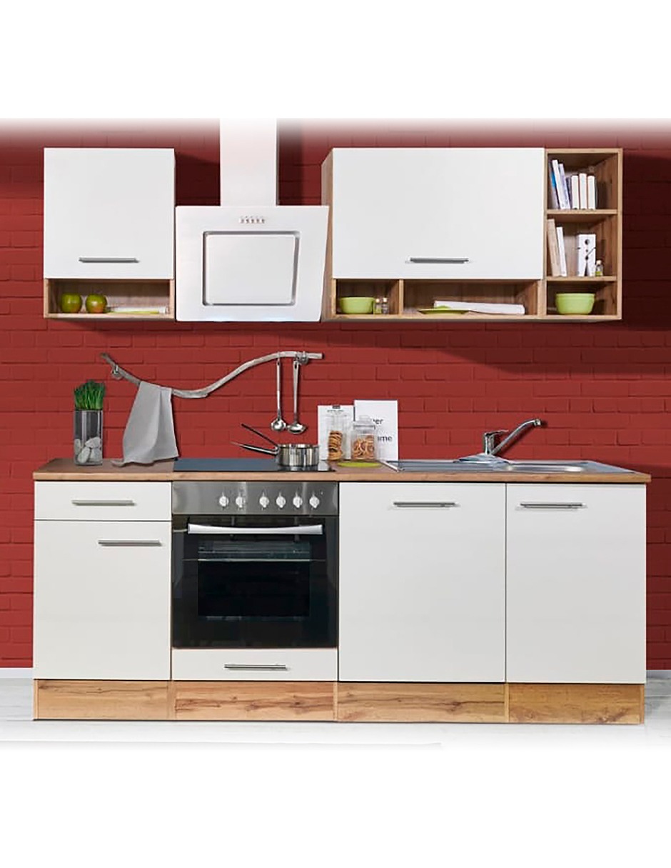 Set De Muebles Modulares Para Cocina Hilde Blanco 2.20 metros
