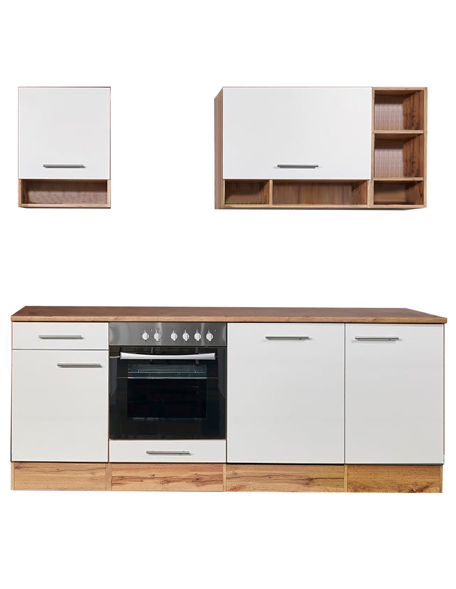 Set De Muebles Modulares Para Cocina Hilde Blanco 2.20 metros