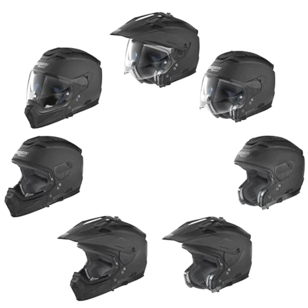 CASCO NOLAN N70-2 X NEGRO MATE MODULAR DOBLE PROPOSITO 100% ITALIANO