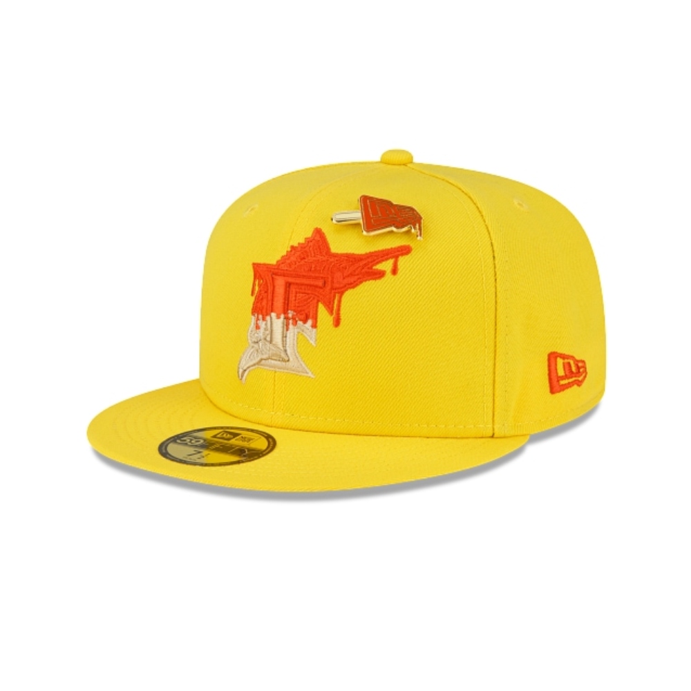 GORRA NEW ERA 59FIFTY MIAMI MARLINS WORD SERIES AMARILLO 60293521