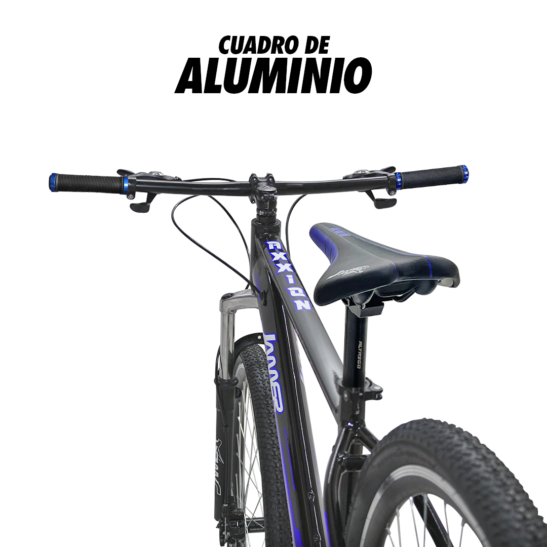 Bicicleta R29 Mtb Azul Suspensión 21 Vel Freno De Disco Mecánico