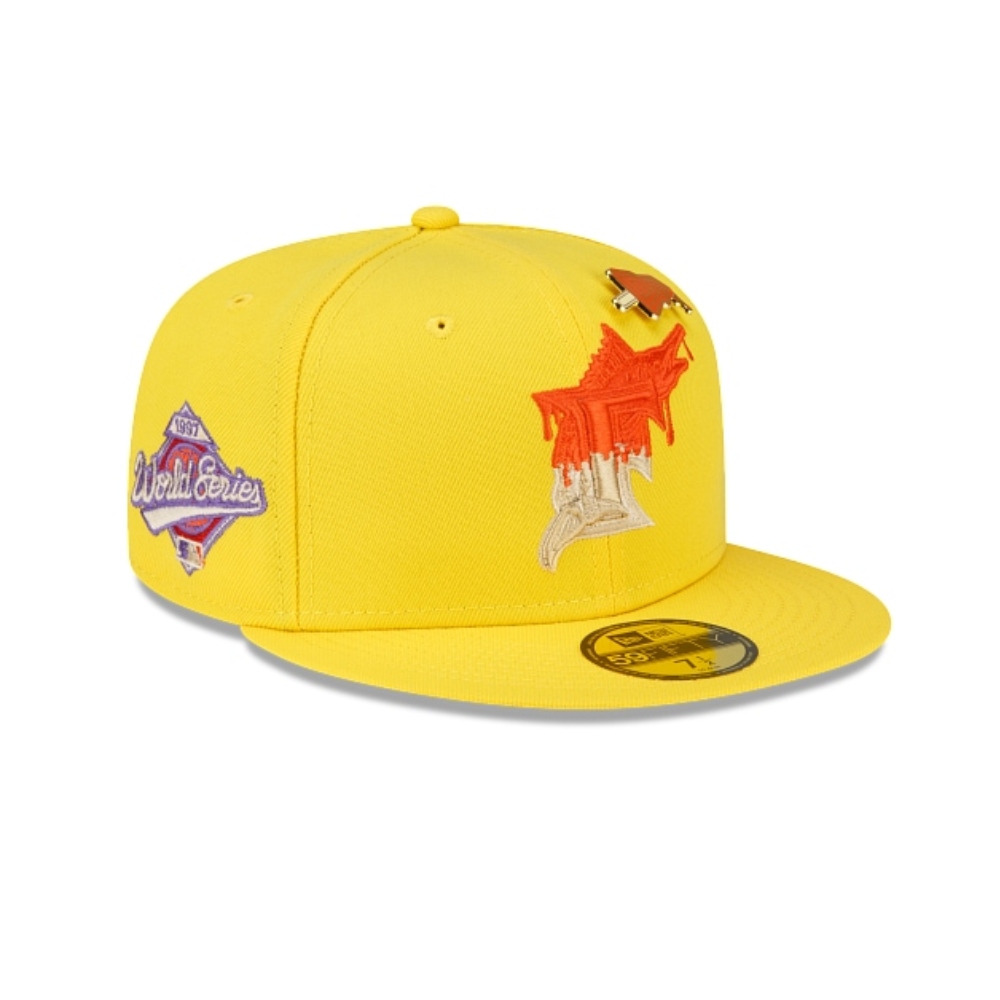Gorra New Era 59Fifty Miami Marlins Word Series Amarillo 60293521
