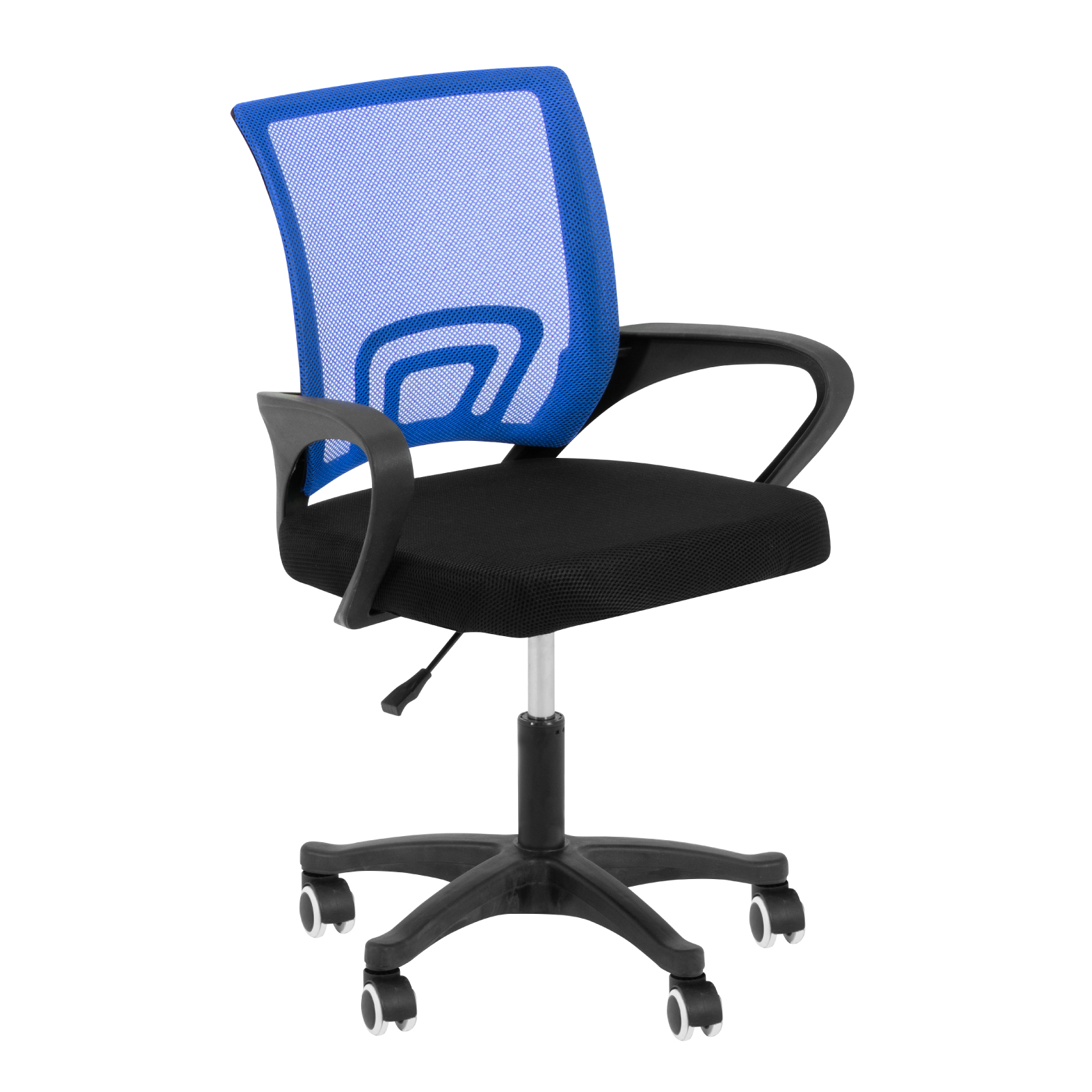 Silla de Oficina Ergonomica con Tela Transpirable y Soporte Lumbar, Silla de Escritorio con Ruedas + Altura Ajustable