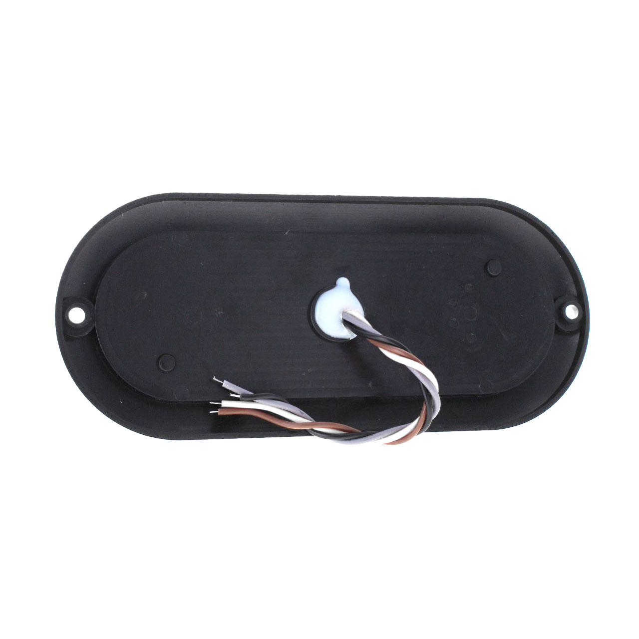 10 Plafon Ovalado 24 Led Bisel Negro Alta Baja Estrobo