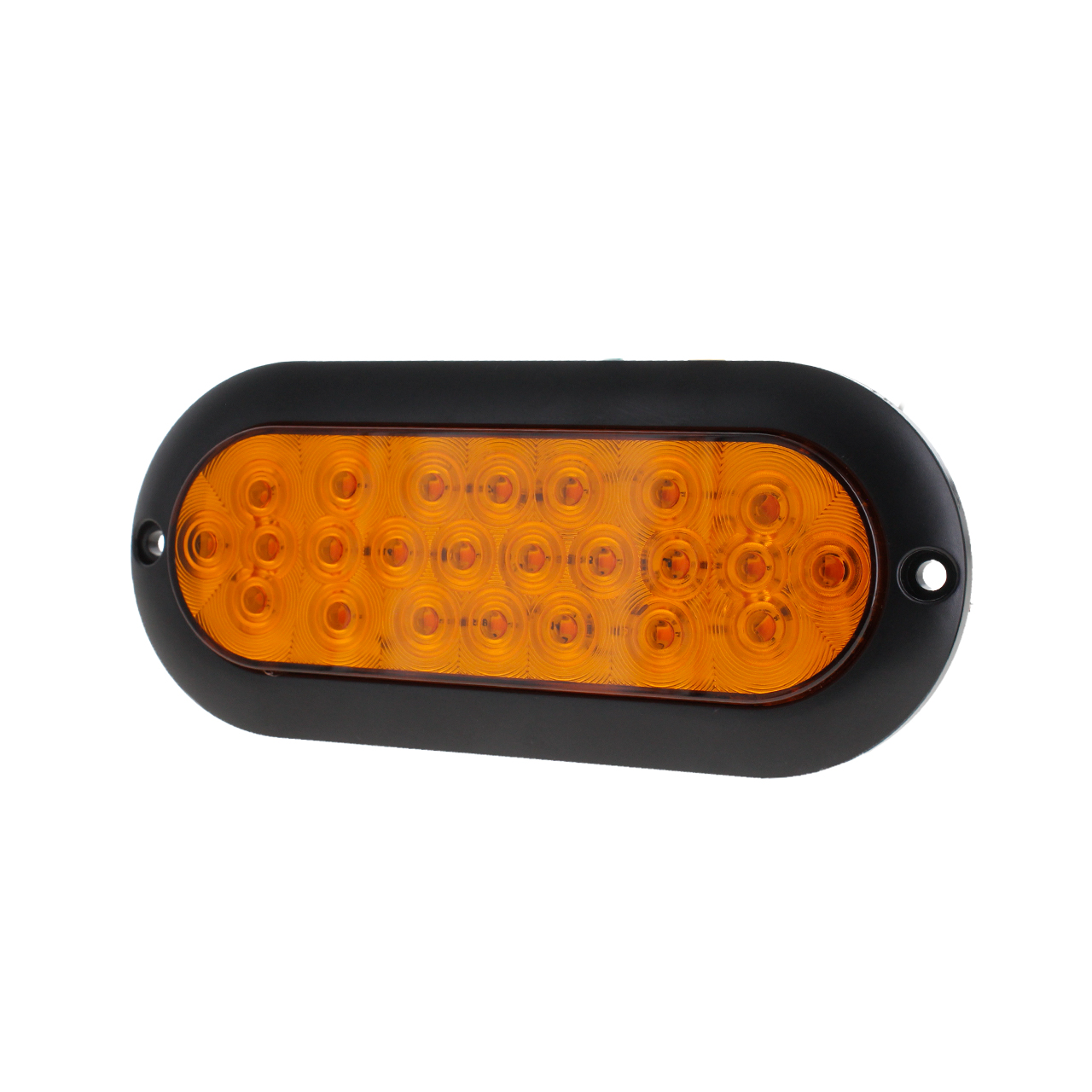 10 Plafon Ovalado 24 Led Bisel Negro Alta Baja Estrobo