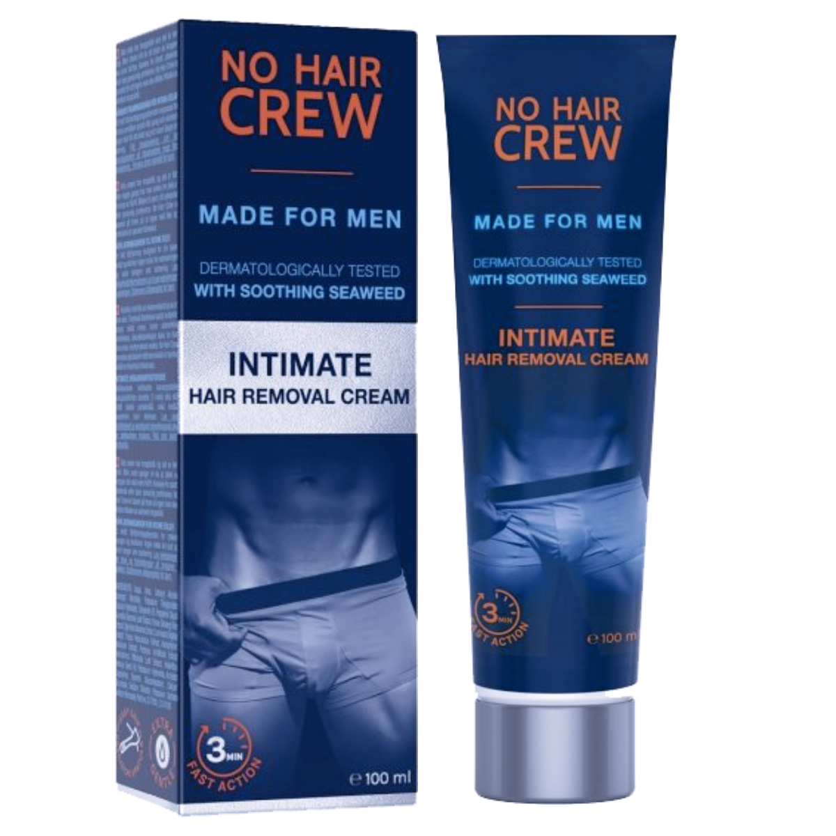 NO HAIR CREW Intimate Crema Depilatoria íntima para hombre 100ml