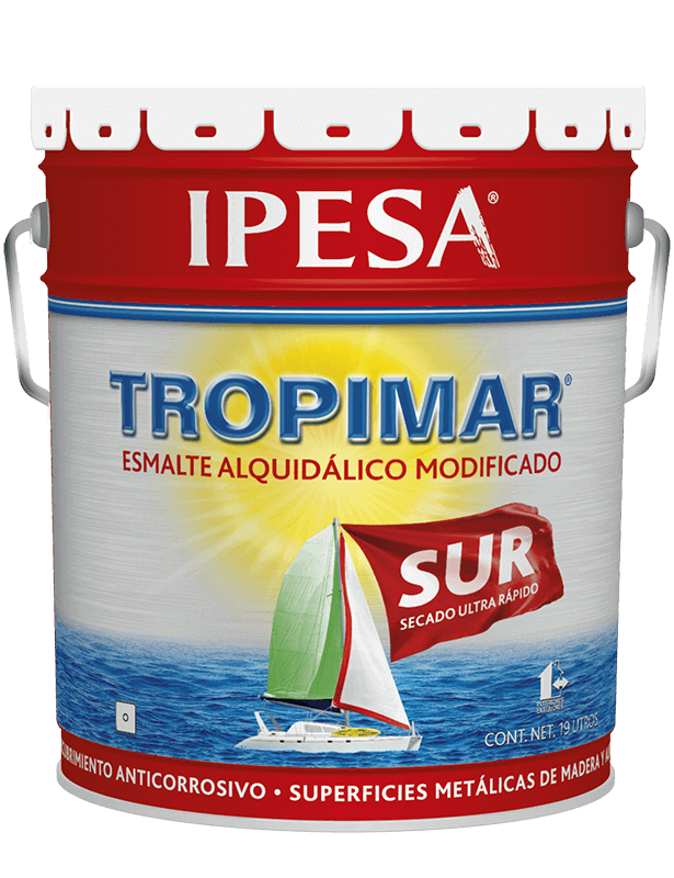 Pintura Ipesa Tropimar sur lata de 4 Litros varios colores secado ultra rápido