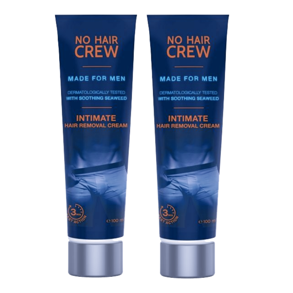 NO HAIR CREW Intimate Cremas Depilatorias íntimas Duo Pack para hombre 200ml