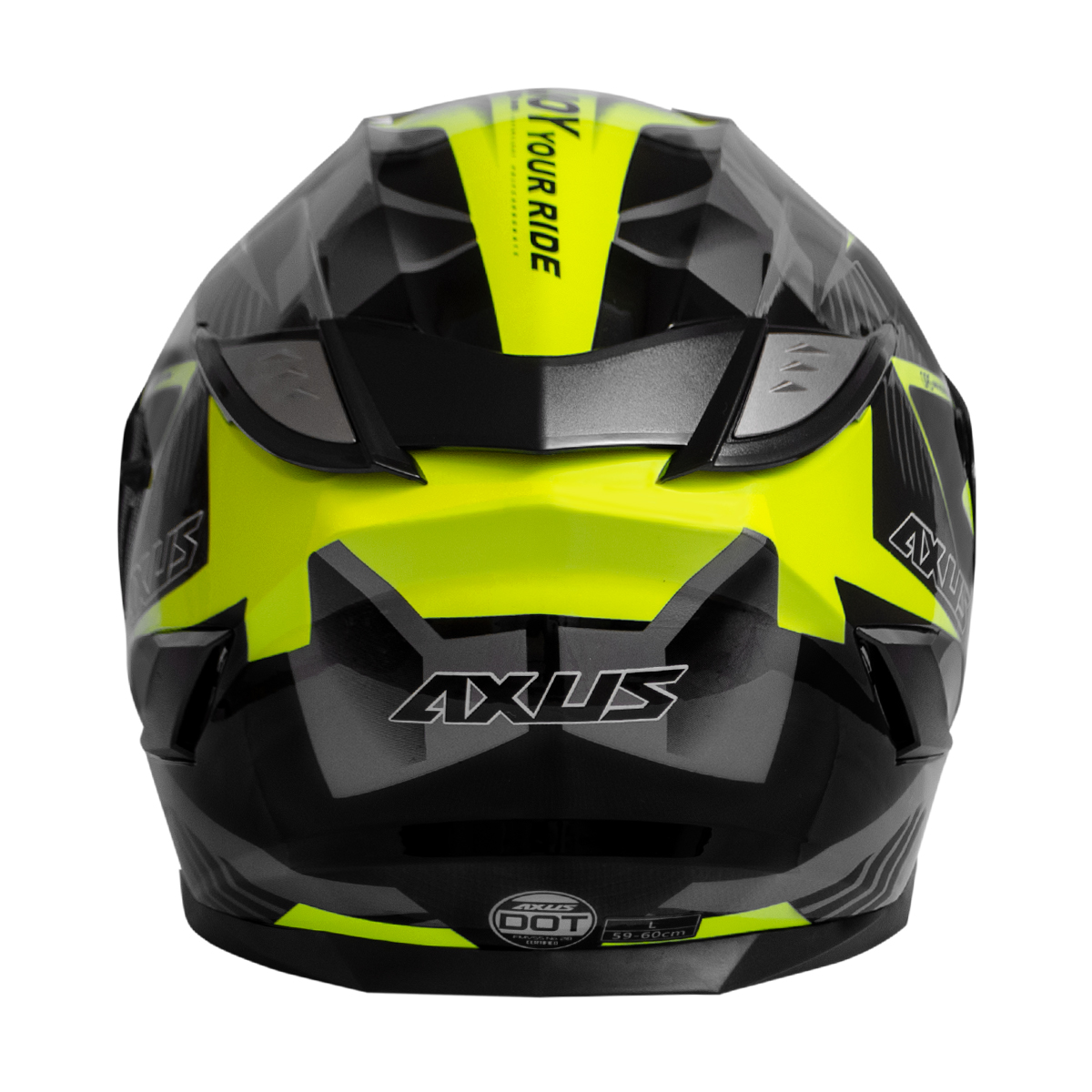 Casco AXS certificado FUSE amarillo L