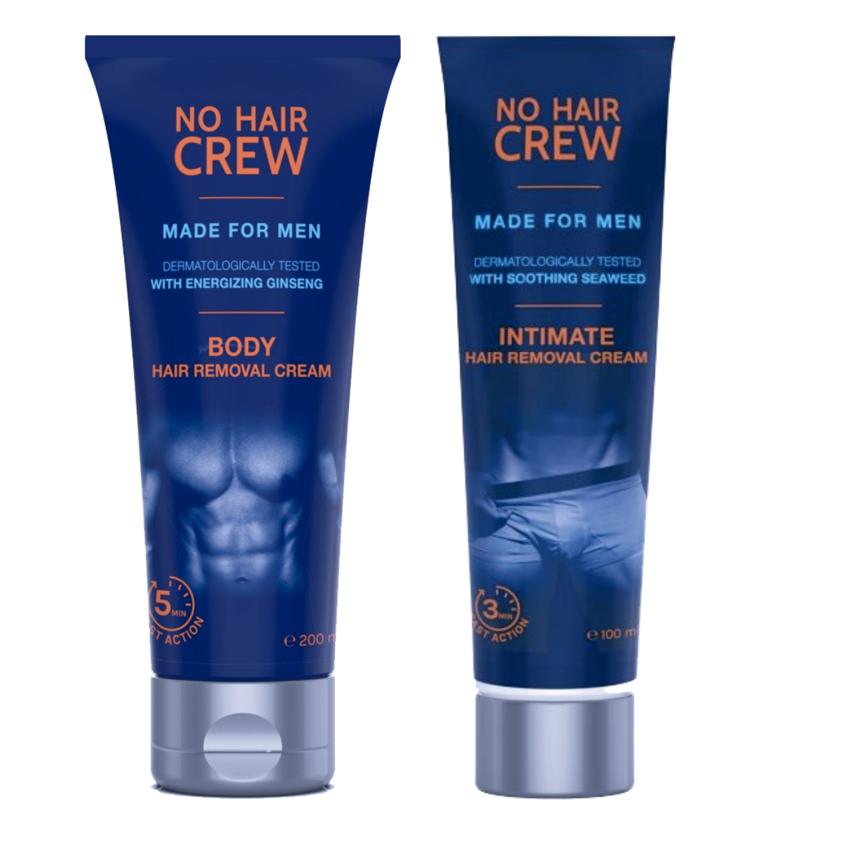 NO HAIR CREW Combo Pack Crema Body 200ml +  Crema Intimate 100ml