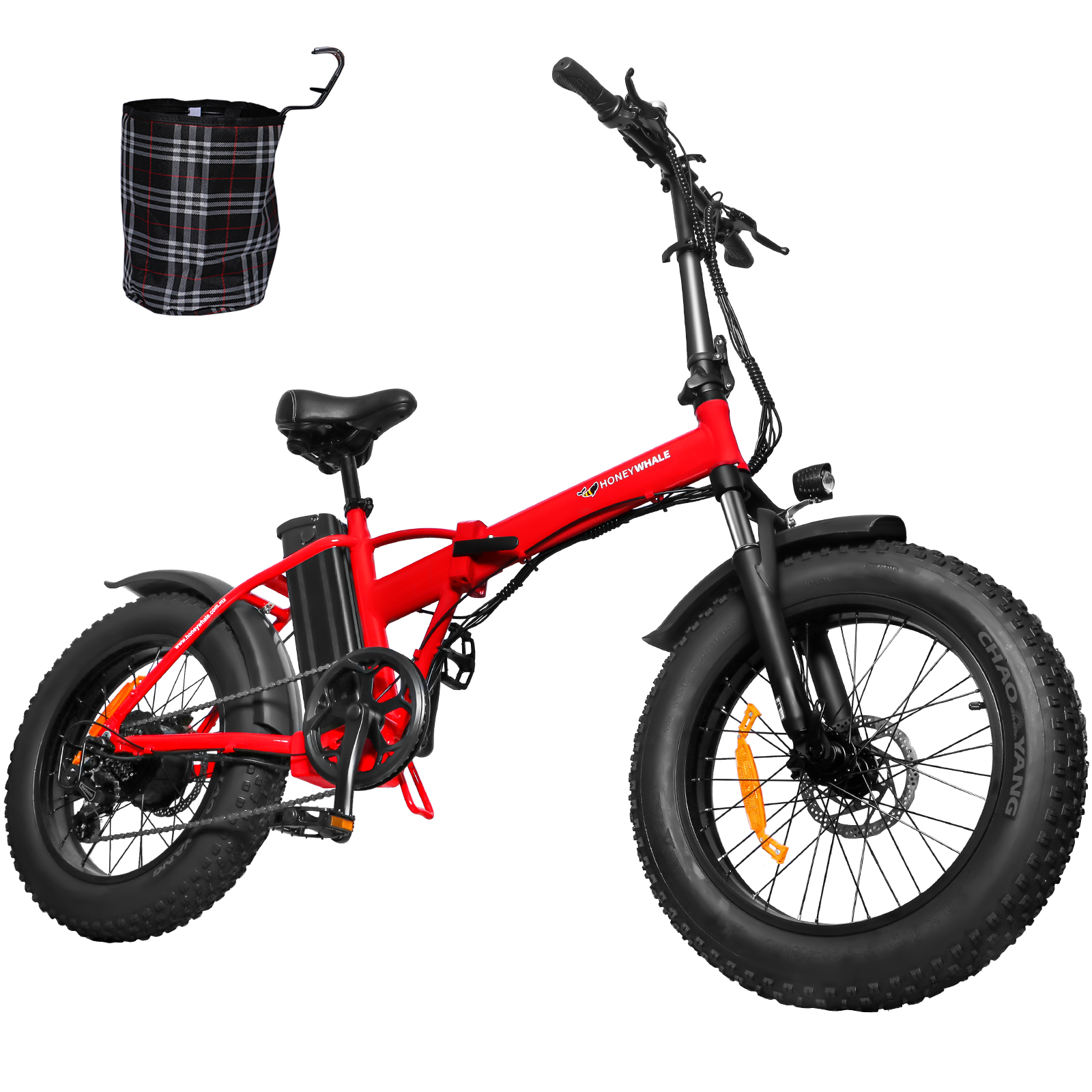Bicicleta Eléctrica Plegable Honey Whale F6 Rojo