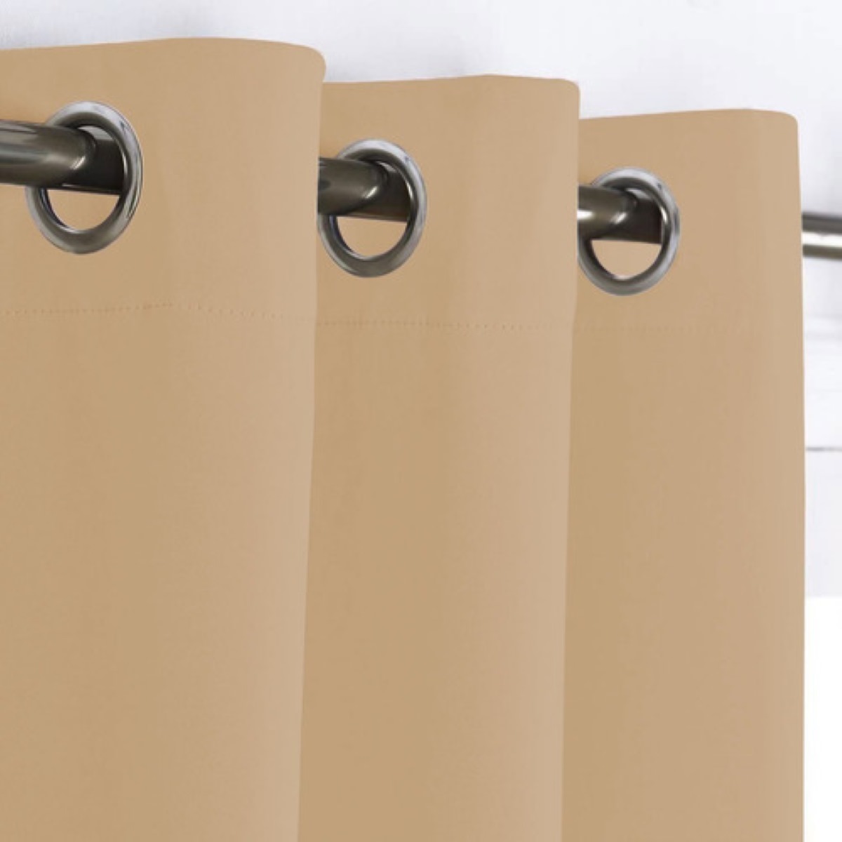 Cortinas Blackout 275cm Ancho X 215cm De Largo En 2 Paneles BEIGE