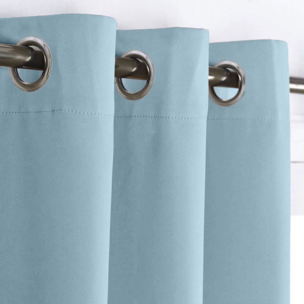 Cortinas Blackout 275cm Ancho X 215cm De Largo En 2 Paneles AZUL CIELO