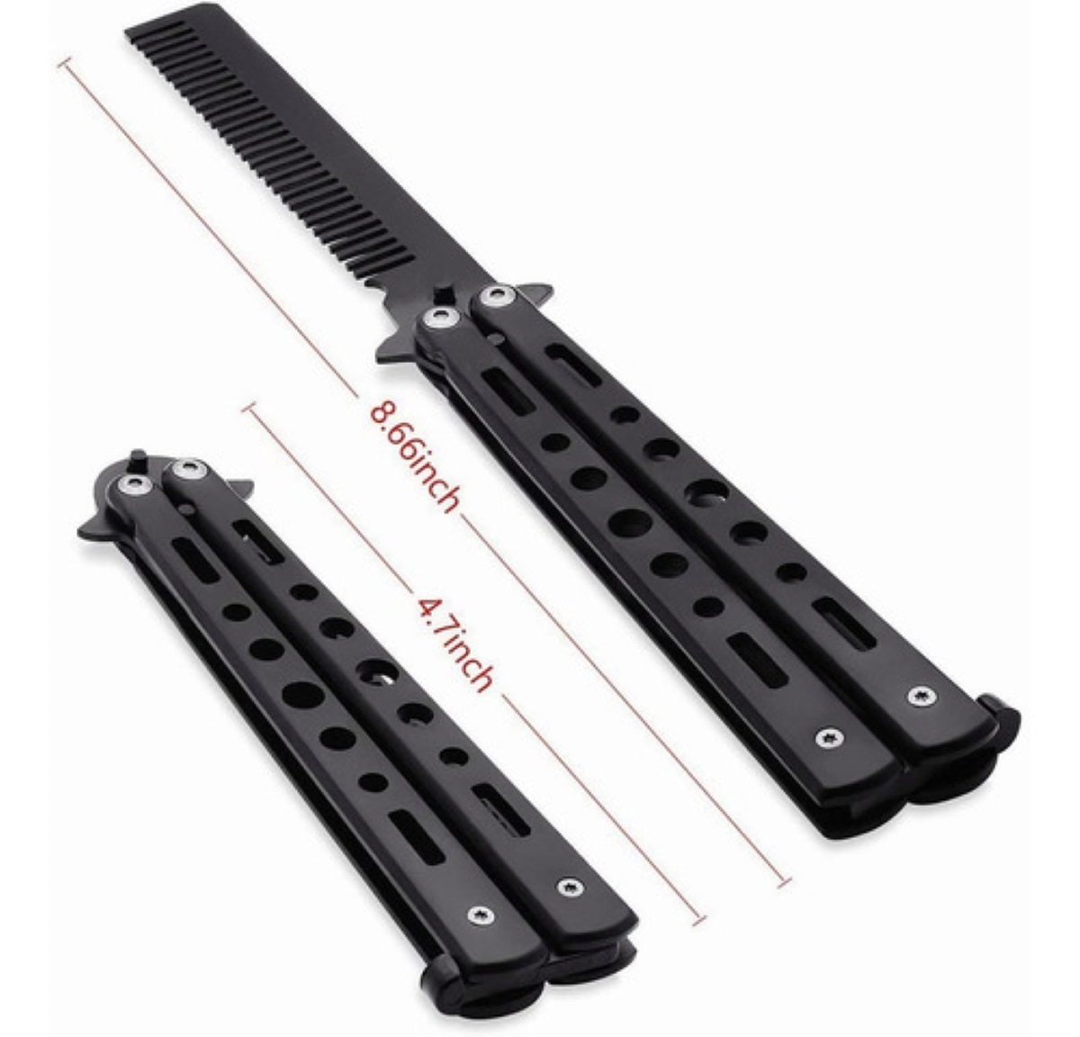 Peine De Entrenamiento Con Cuchillo Mariposa Negro