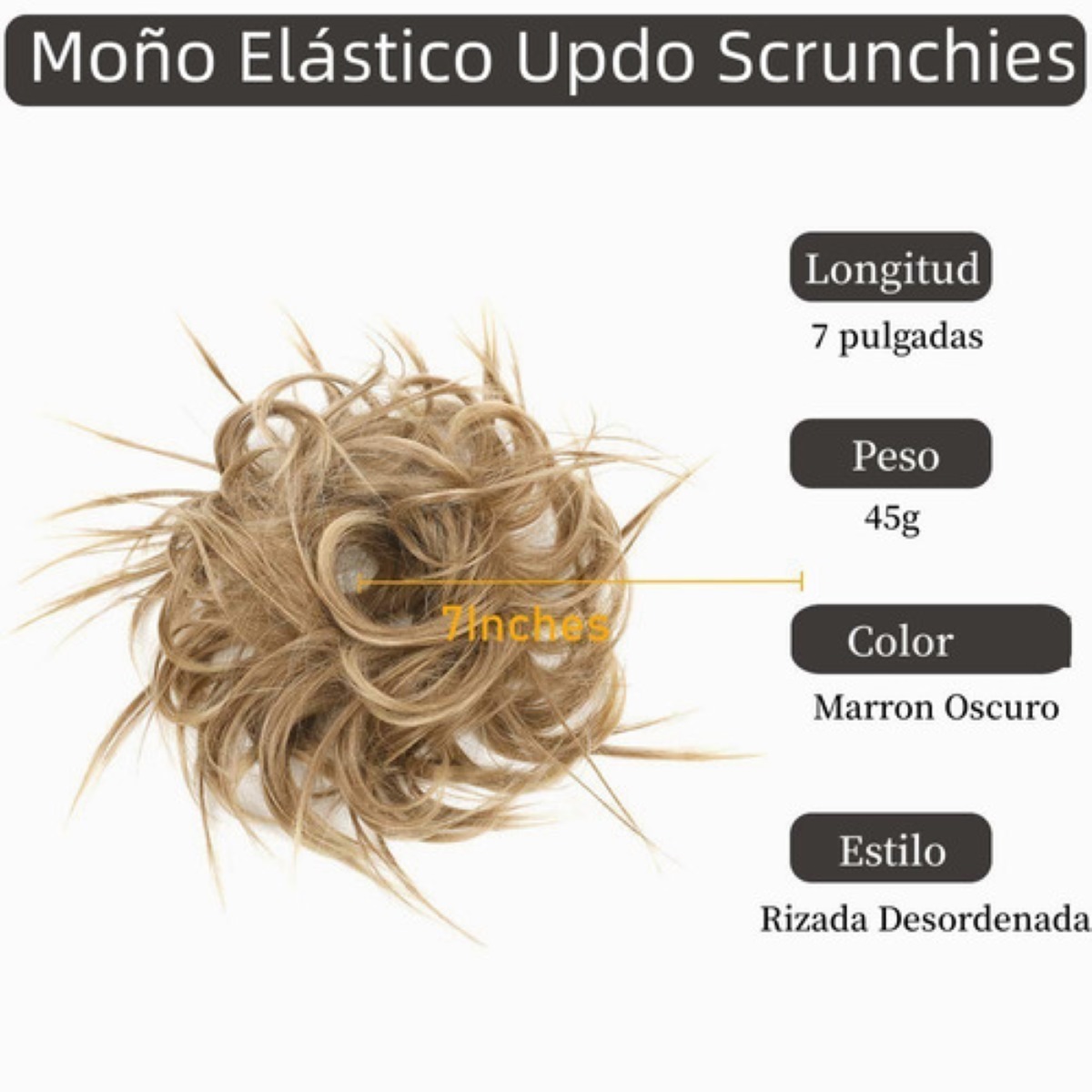 Pelucas Moño Chic Extension Cabello,postizo Pelo Desordenado