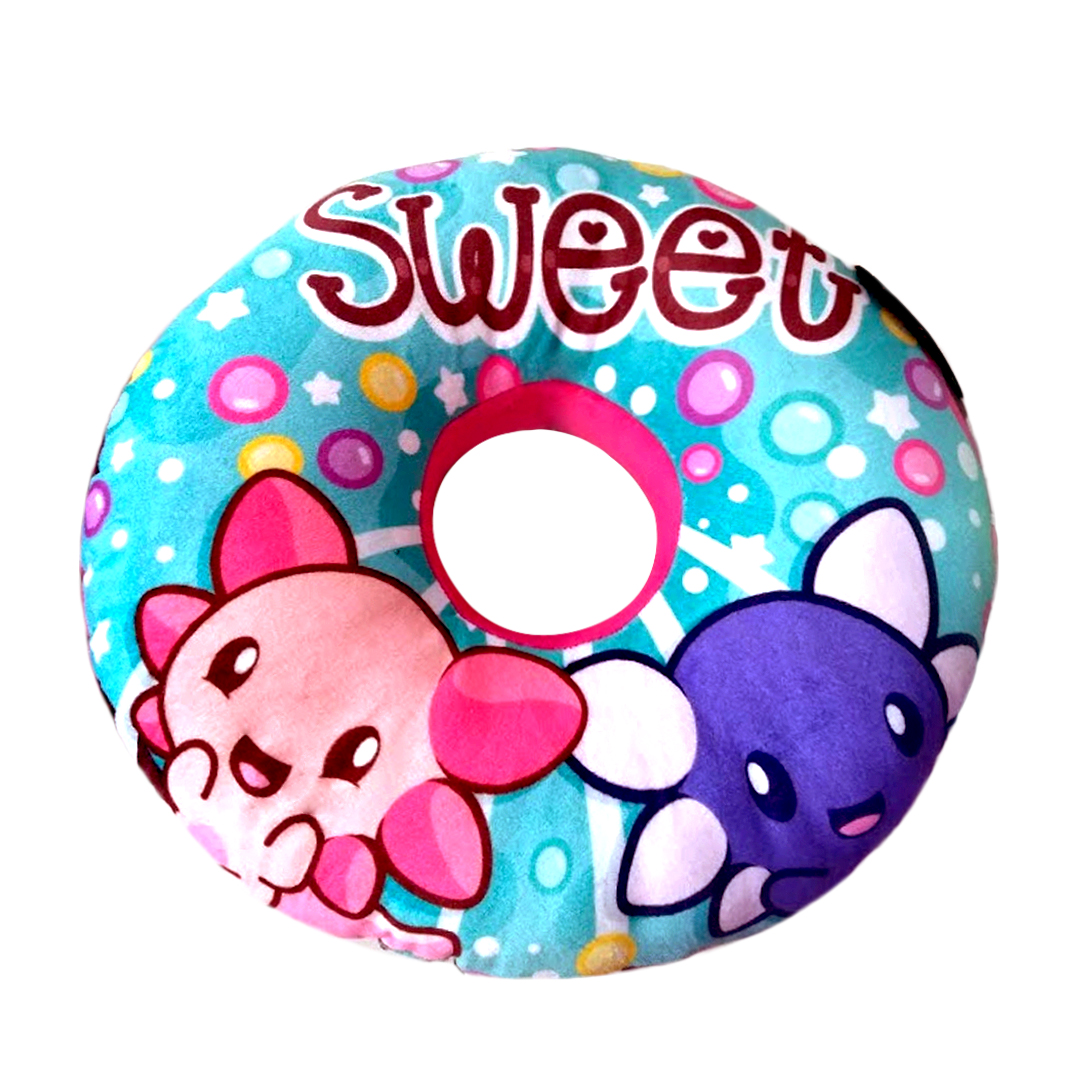 Cojin Dona Decorativa Sweet Ajolotes Almohada De Viaje