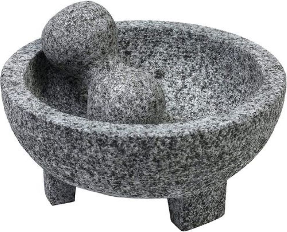 Molcajete IMUSA Mexi-2013 Hecho de Granito 2 Pzas