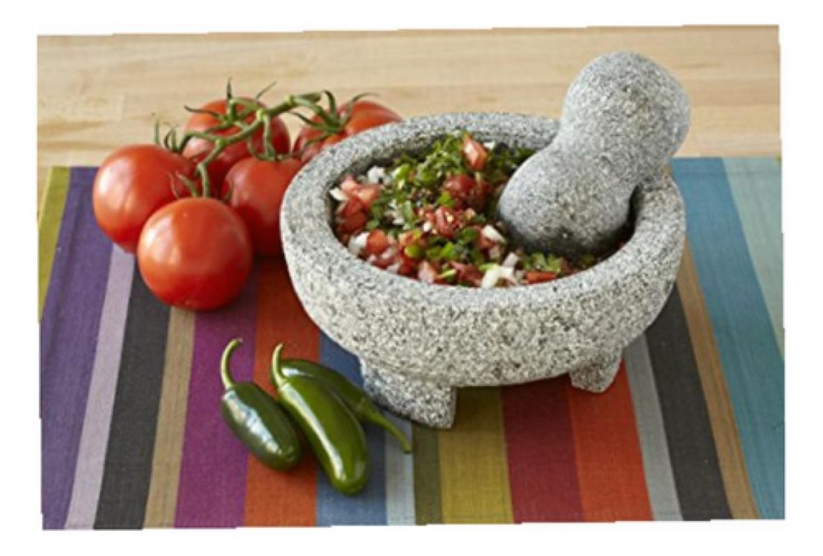 Molcajete IMUSA Mexi-2013 Hecho de Granito 2 Pzas