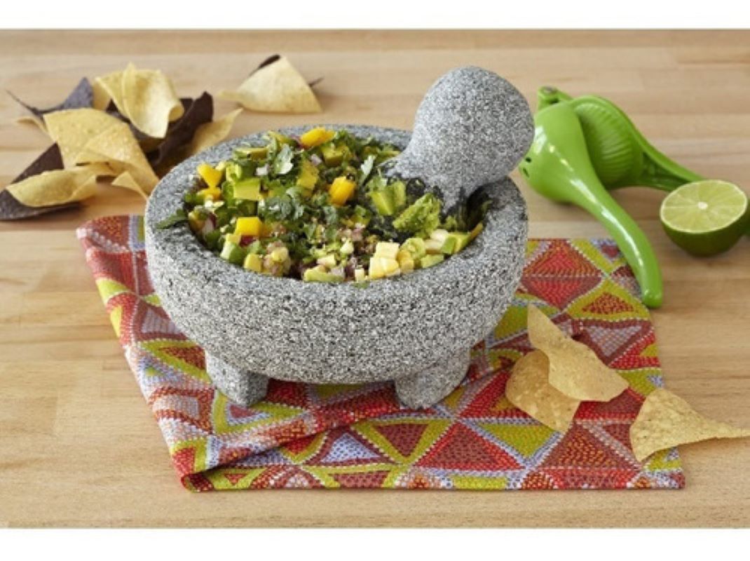 Molcajete IMUSA Mexi-2013 Hecho de Granito 2 Pzas