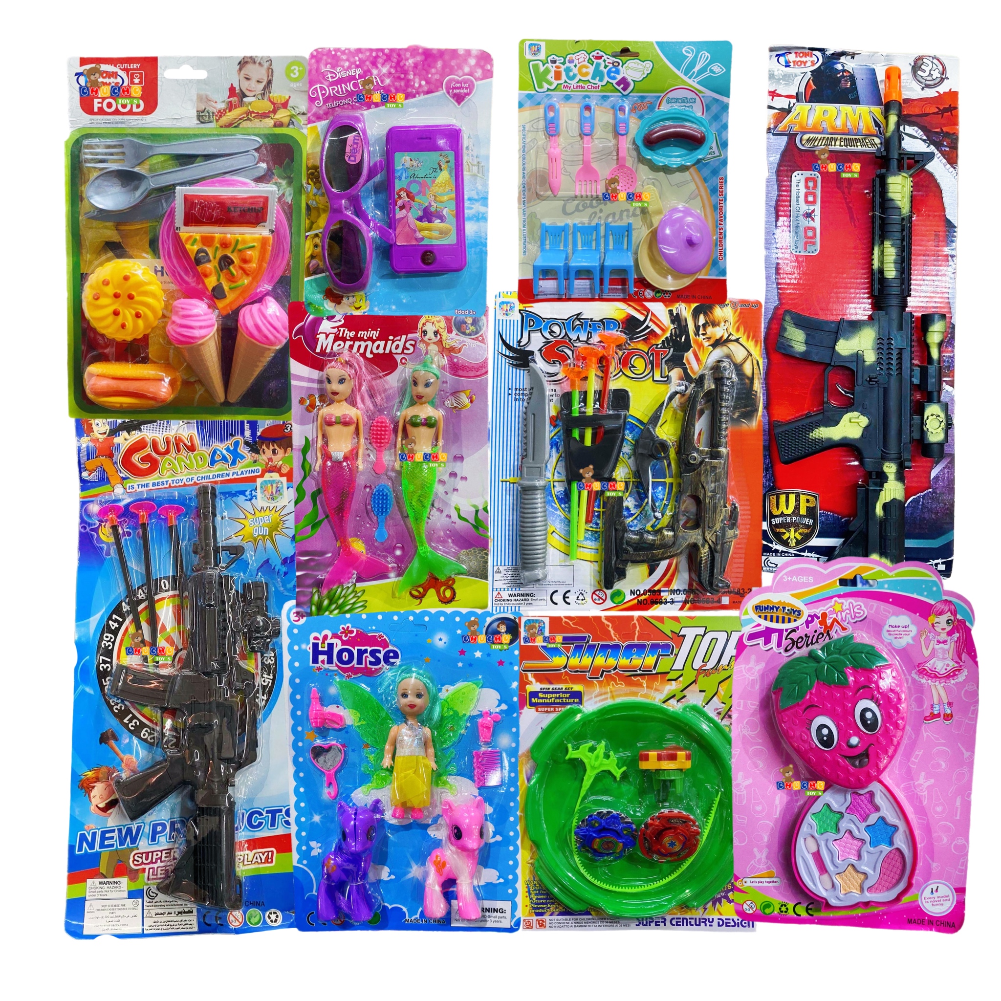 Paquete 10 Juguetes Económicos Niño Y Niña Premium