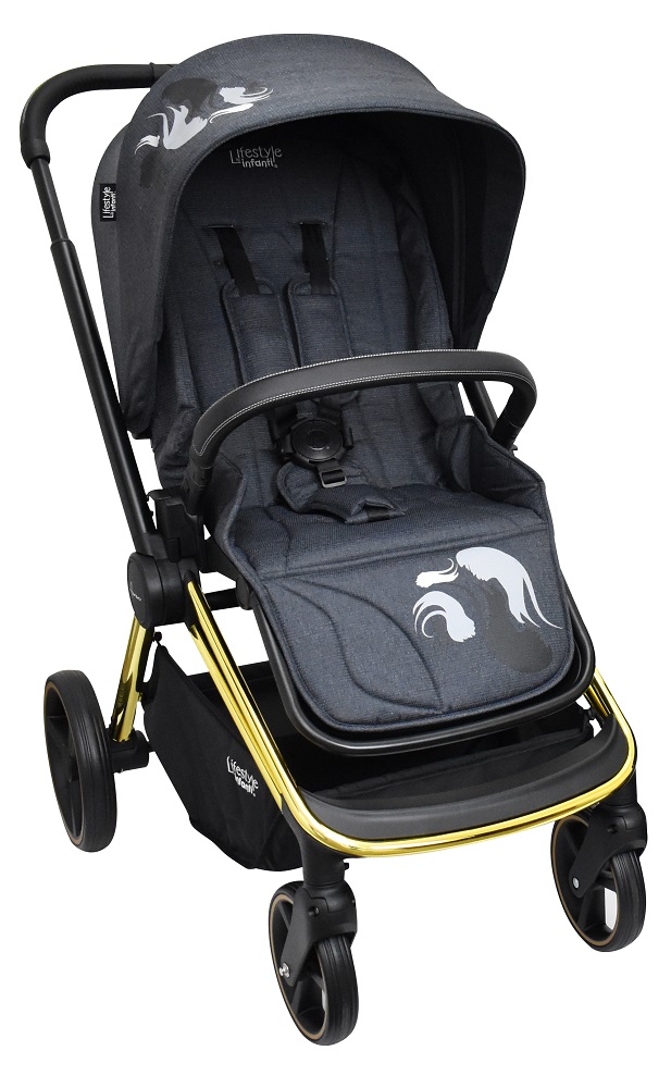 Carriola De Bebé Tipo Sistema De Viaje Aaron  Brushstroke Gold Lifestyle By Infanti