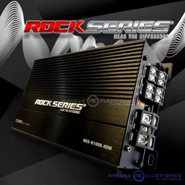 Amplificador Mini Rock Series Rks-r1000.4dm 4 Canales 2200w